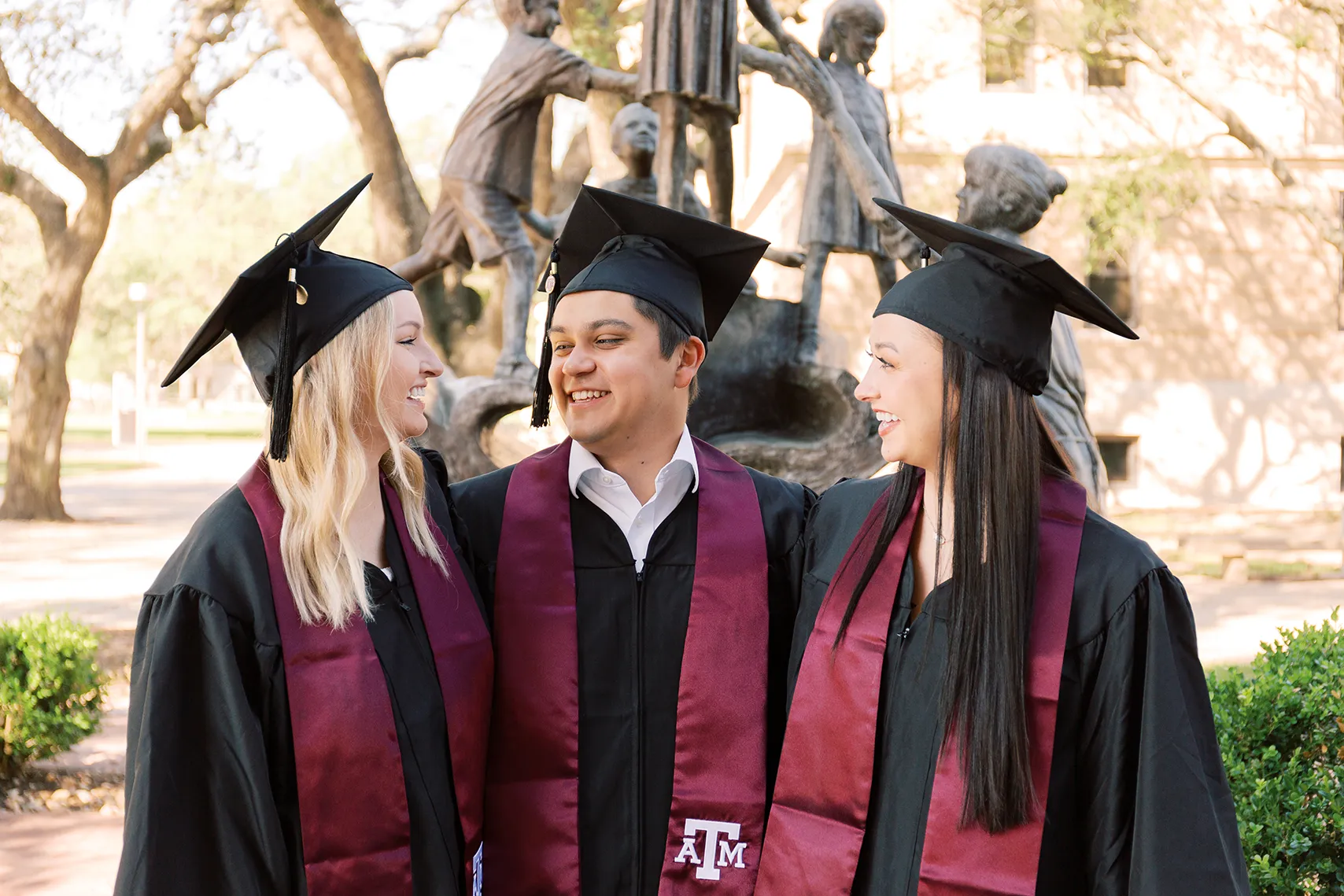 Students in Graduation Gowns